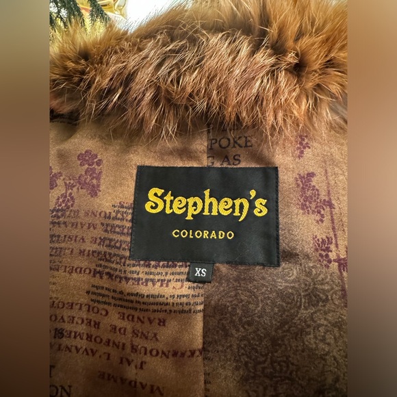 Vintage Stephen’s Leather Blazer with Fox fur Collar - Picture 2 of 13